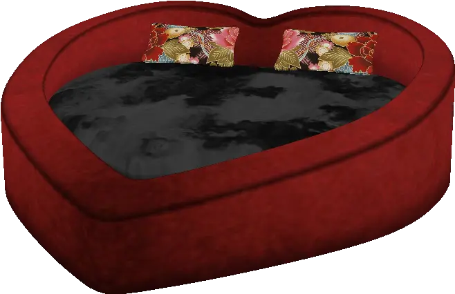  Heart Shaped Bed Sofa Bed Png Bed Png