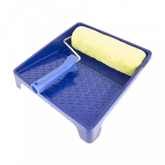  Paint Set Tray Polyamide Padded Roller Green Paint Roller Brush And Tray Png Paint Roller Png