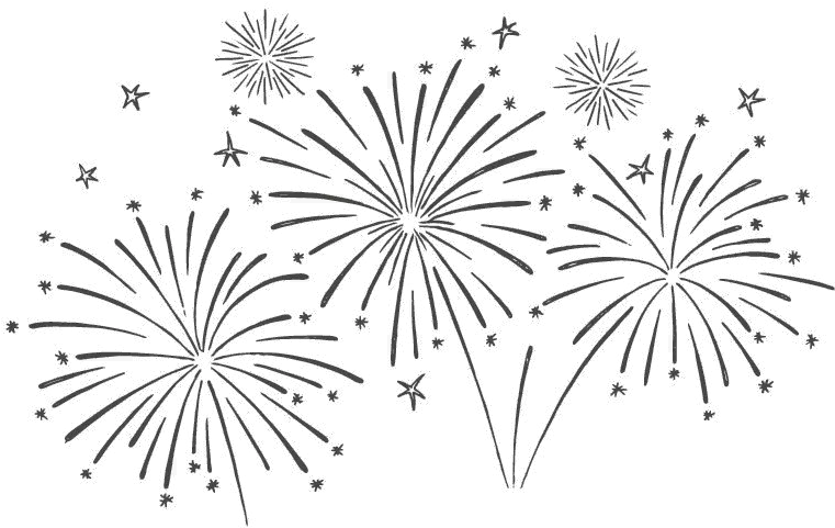  Fireworks Celebration Png Pic Fireworks Black And White Png Firework Png