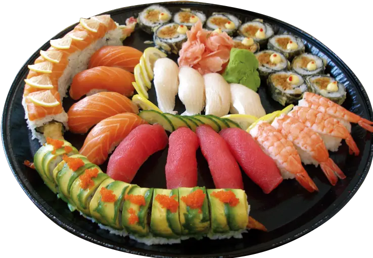  Party Tray Sushi Garden California Roll Png Sushi Png