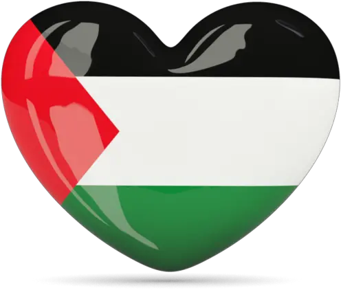  Heart Icon Illustration Of Flag Palestinian Territories Palestine Flag Heart Png Heart Icon Circle