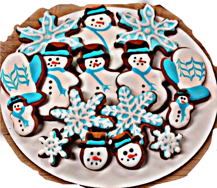  Plate Cookies Cookie Christmas Christmastreats Treats Royal Icing Png Plate Of Cookies Png