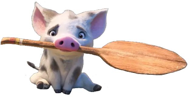  Moana Pua Pig Oar Character Disney Cute Adorable Aesthe Cute Pua From Moana Png Moana Png Images