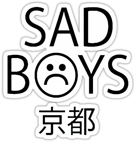  Sadboy Sad Boy Smile Freetoe Transparent Sad Boy Stickers Png Sad Guy Png