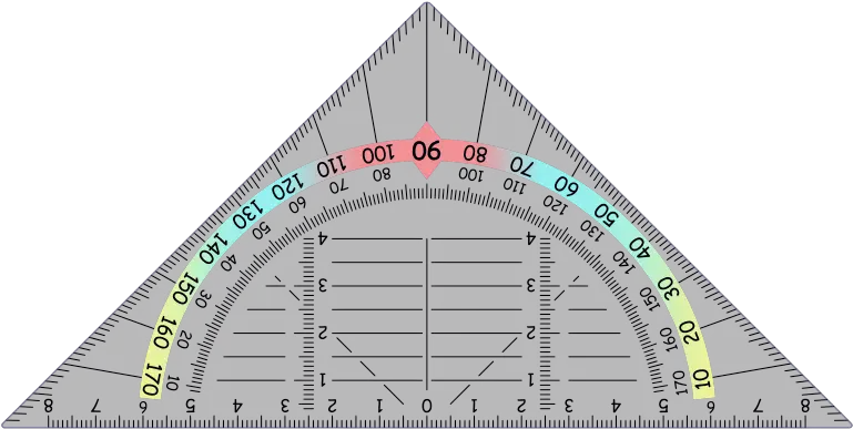  Png Triangular Protractor Improved Triangular Protractor Protractor Png