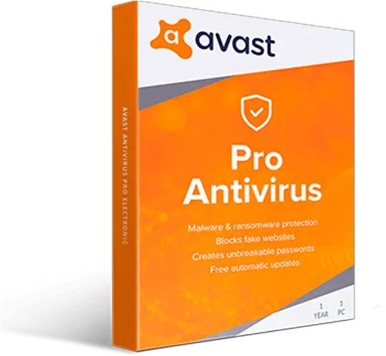  Avast Antivirus Pro Electronic License 1y3pc Vertical Png Avast Icon For Desktop