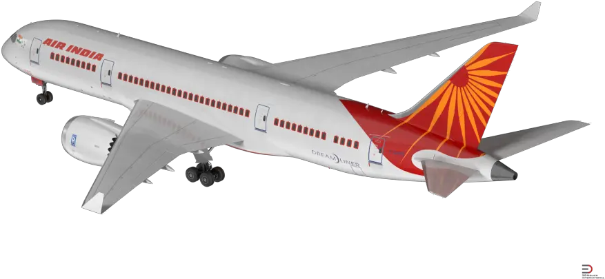  Royalty Free 3d Model Airplane Air India Png Boeing Png