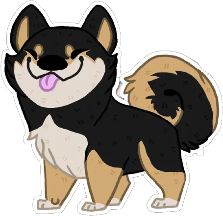  Black Shiba Shikoku Inu Chibi Png Shiba Icon