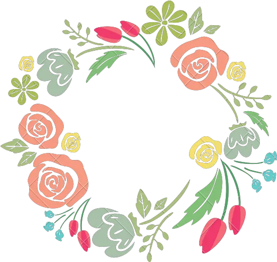  Floral Border Png Picture 2226858 Round Border Flower Design Pink Floral Border Png