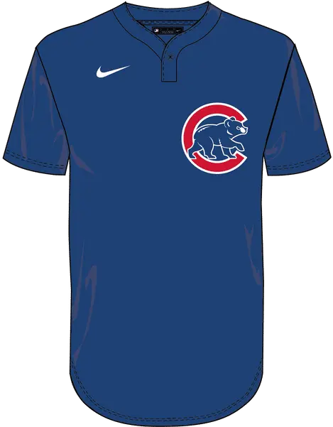  Nike Mlb Adultyouth Dri Fit 1button Pullover Jersey N383 Ny83 Chicago Cubs Short Sleeve Png Chicago Cubs Buddy Icon