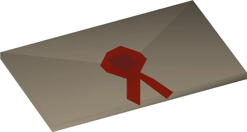  Sealed Letter Osrs Wiki Triangle Png Letter I Png