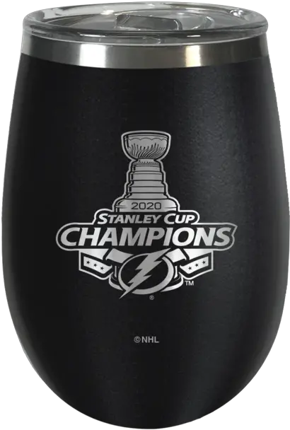  Tampa Bay Lightning Stanley Cup 2020 Champions 10 Oz Stealth Blush Wine Tumbler La Kings 2014 Stanley Cup Champions Png Stanley Cup Logo