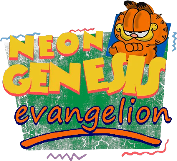  Neon Genesis Evangelion Meets Garfield And Friends Round Neon Genesis Garfield Png Neon Genesis Evangelion Icon