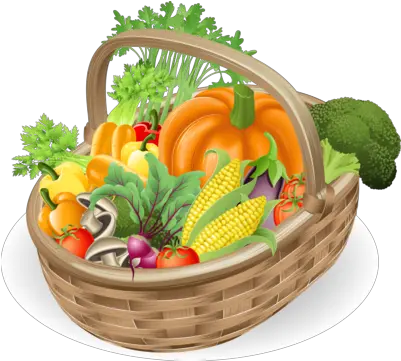  Health U0026 Wellness Eat Healthy Food U0026 Nutrition Basket Of Vegetables Clipart Png Veggies Png