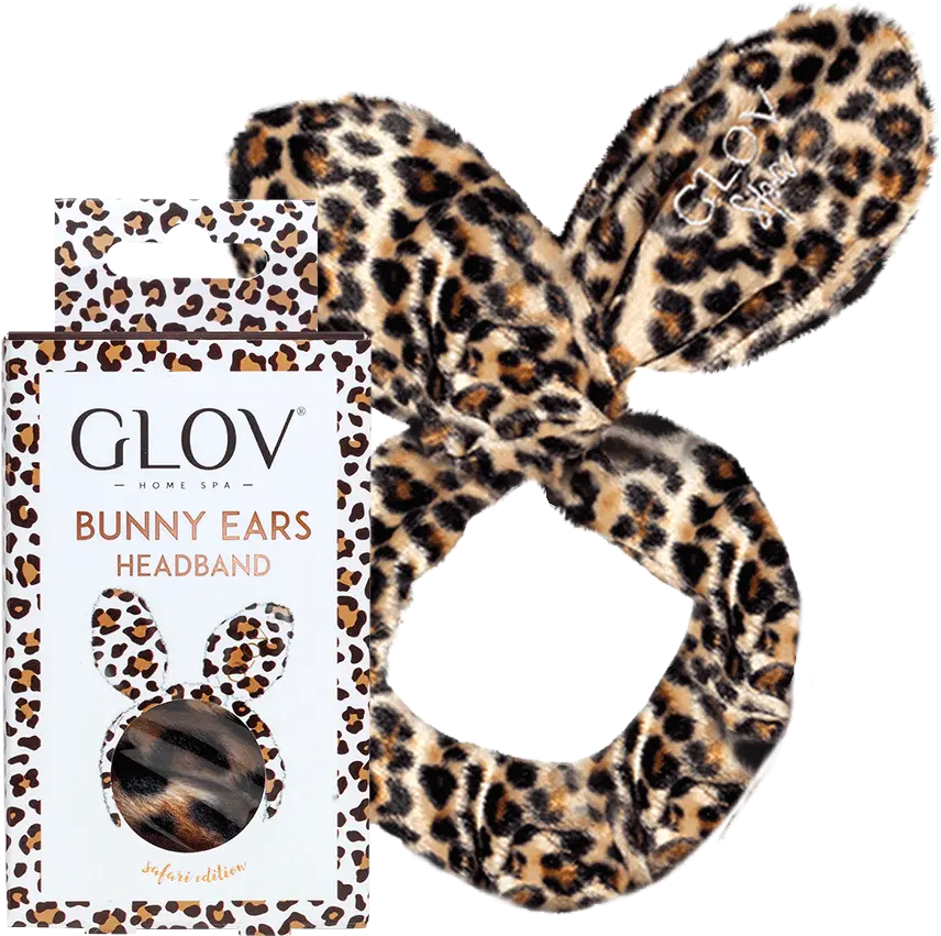  Cheetah Face Png Bunny Ears Safari Edition Glov Haarband Bunny Bunny Ears Transparent Background