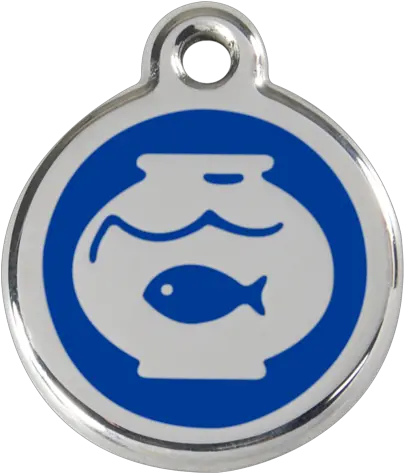  Red Dingo Fish Bowl Dog Tag Pet Tag Png Fish Bowl Icon