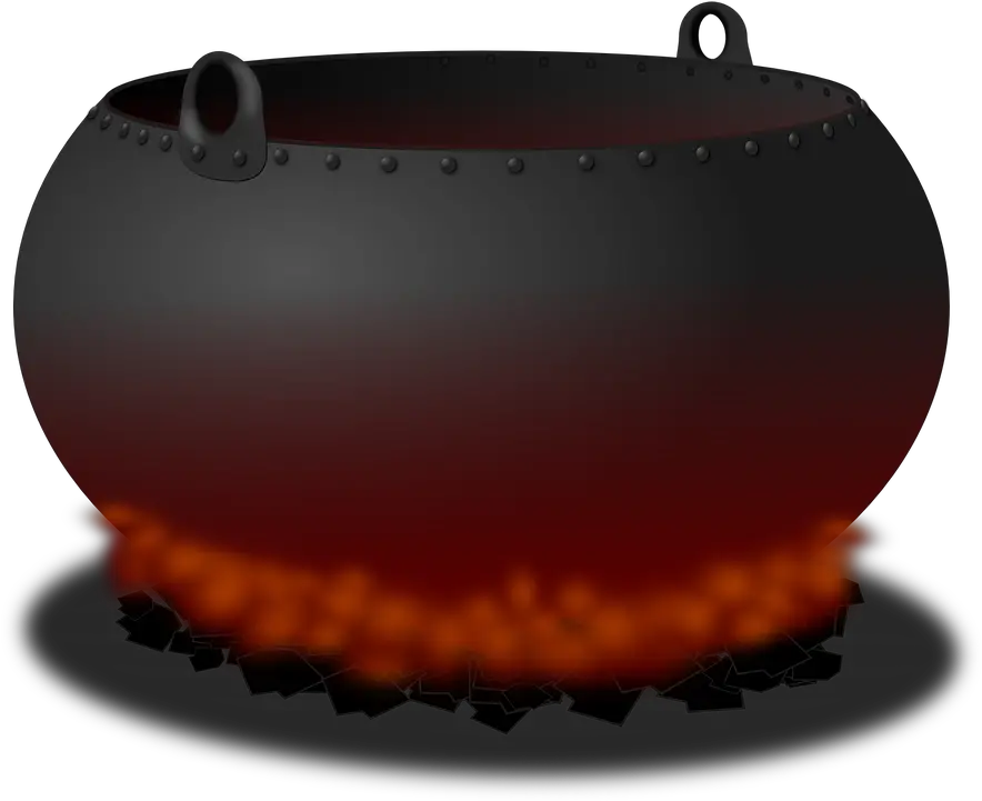  Cauldron Pot Fire Free Vector Graphic On Pixabay Boiling Pot Gif Transparent Png Hell Png