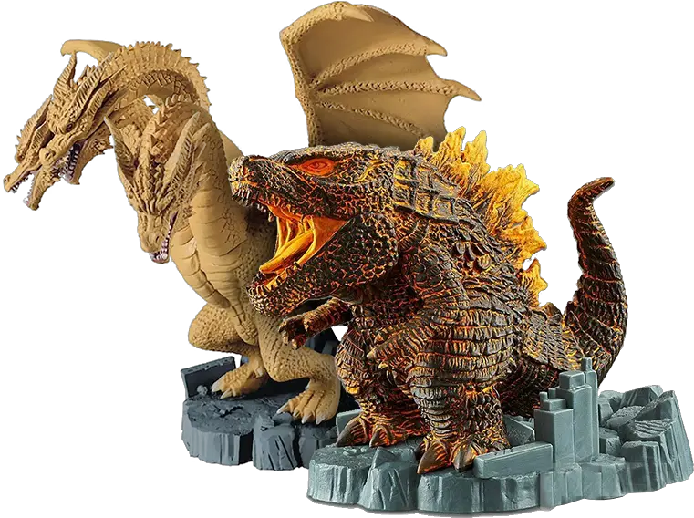  For Fans By Fansgodzilla Bundle King Ghidorah Figur 2019 Png Godzilla Png