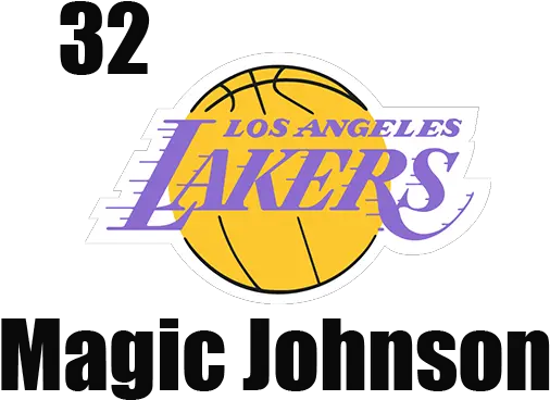  Usnlos Angeles Lakers Vertical Png Magic Johnson Png