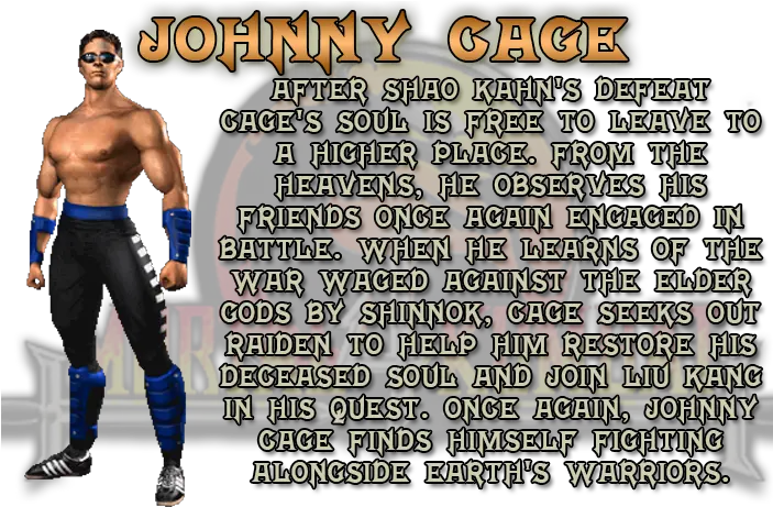  Johnny Cage Mortal Kombat Johnny Cage Png Johnny Cage Png