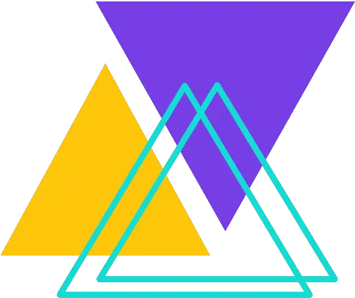  Geometric Tumblr Blue And Yellow Triangles Png Geometric Png