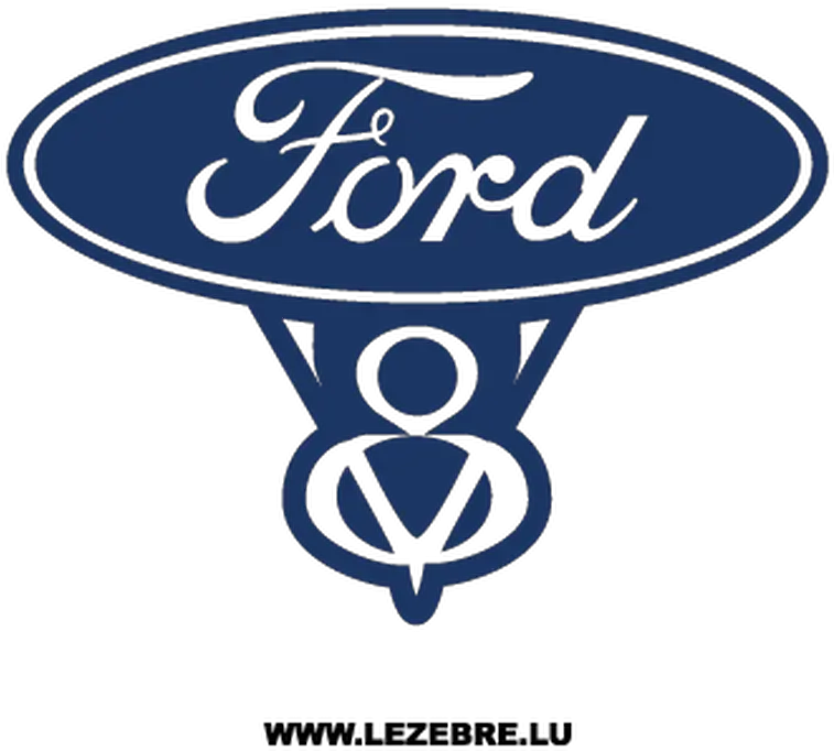  Ford V8 Logo Decal Ford V8 Logo Png Ford Logo Images