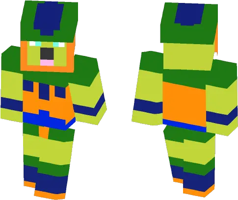  Download Hd Semi Perfect Cell Fictional Character Zombie Girl Minecraft Skin Png Perfect Cell Png