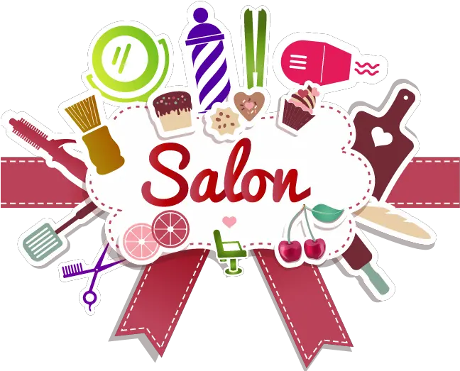  Haircut Clipart Spa Salon Transparent Bakery And Sweet Vector Png Salon Png