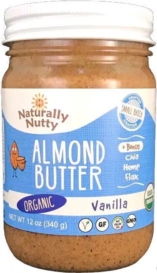  Organic Vanilla Almond Butter Naturally Nutty Organic Vanilla Almond Butter Png Butter Png