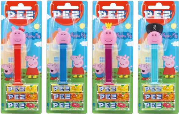  Pez Dispenser Set Peppa Pig Pez Blister Peppa Pig Png Peppa Pig Png