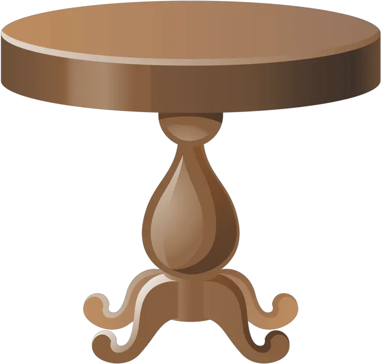  Download Transparent Clear The Table Clipart Round Table Coffee Table Drawing Png Round Table Png