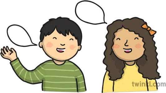  Children Speaking Illustration Twinkl Cartoon Png Speaking Png