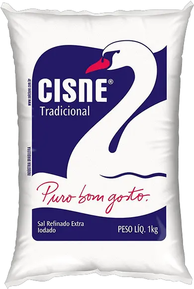  Sal Refinado Cisne Tradicional 1kg Sal Cisne Png Sal Png