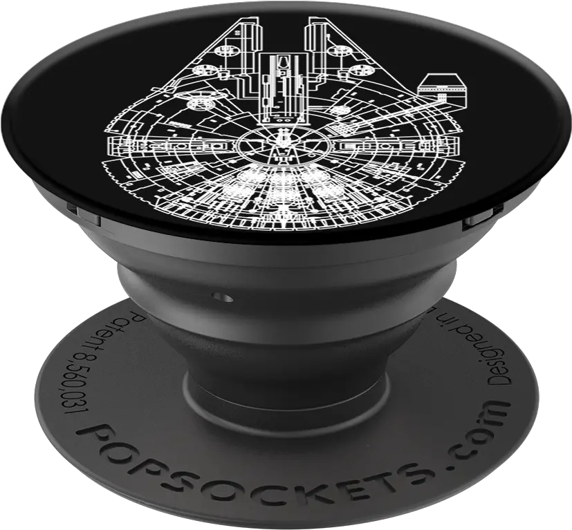  Aluminum Millennium Falcon Popsocket Star Wars Png Millennium Falcon Png