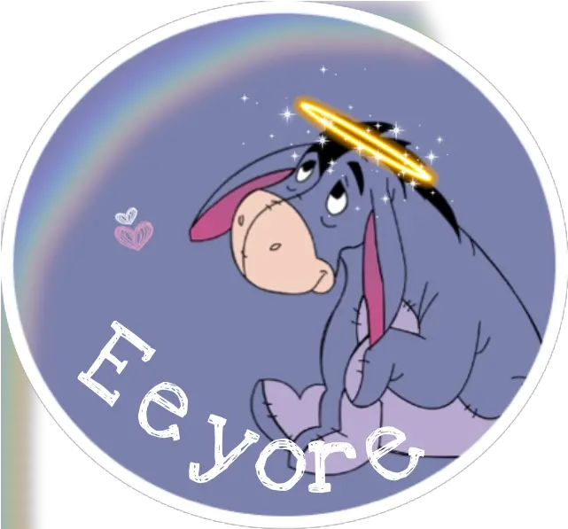  Eeyore Sticker By Artwizard Cartoon Png Eeyore Transparent