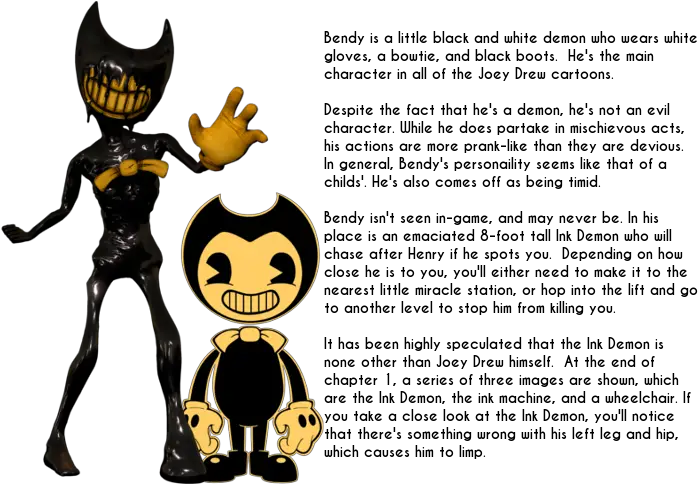  Bendy And The Ink Machine Cartoon Png Bendy And The Ink Machine Png