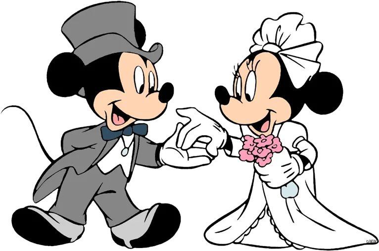  Today1580858342 Mickey Mouse Wedding Clipart Here Minnie And Mickey Mouse Wedding Png Wedding Clipart Png