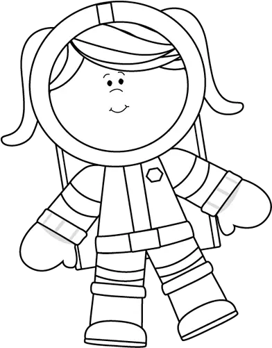  Library Of Astronaut Freeuse Stock White And Black Png Files Draw A Girl Astronaut Astronaut Png