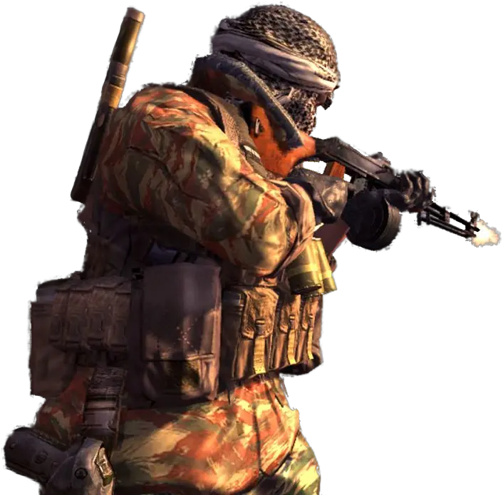  Terrorist Firing Evo Evolutionary Call Of Duty Modern Warfare Png Modern Warfare Png