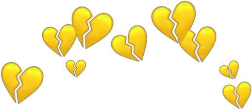  Overlay Yellow Heart Crown Png Heart Yellow Heart Png