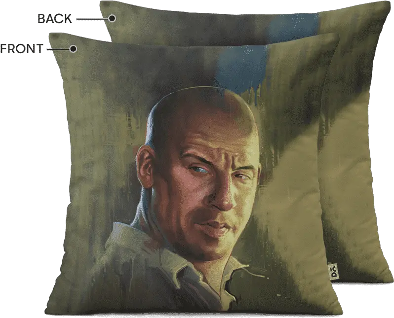  Dailyobjects Vin Diesel 16 Cushion Cover Two Sided Print Cushion Png Vin Diesel Png