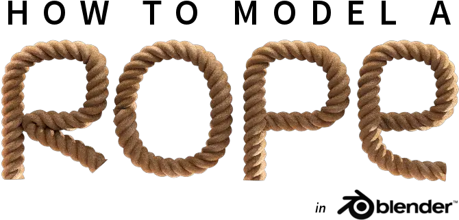  How To Model A Rope In Blender Reynante Martinez Blender 3d Rope Model Png Rope Circle Png