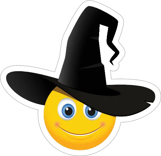  Cute Halloween Witch Hat Emoji Sticker Witch Emoji Png Witch Hat Transparent Background