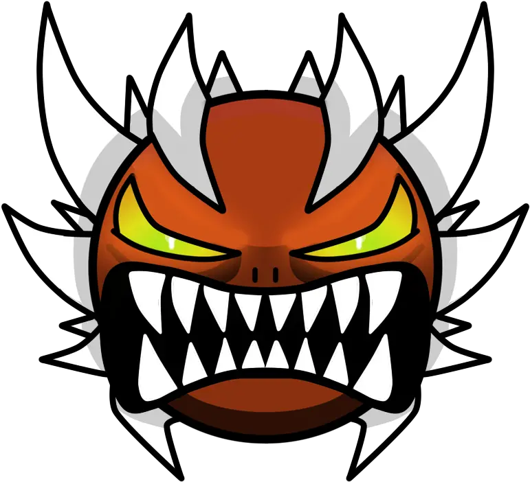  Impossible Fan Art By Geometry Dash Extreme Demon Png Demon Face Png