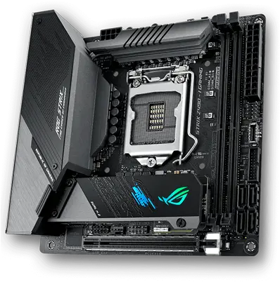  Asus Rog Strix Z490 I Gaming Miniitx Motherboard With Intel Asus Z490 Mini Itx Png Apc Blinking Battery Icon