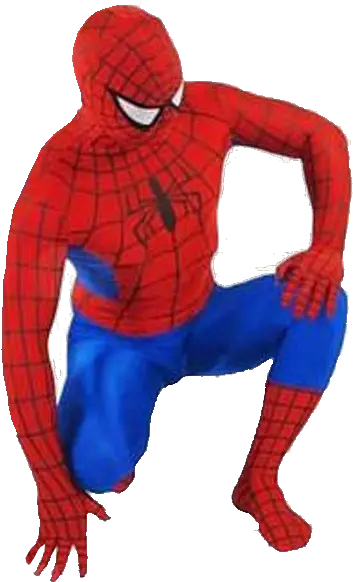  Spiderman Crouching Down Transparent Spiderman Costume Png Spiderman Transparent