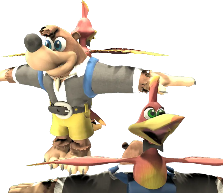  Custom Edited Banjokazooie Customs Banjo U0026 Kazooie Banjo Kazooie Smash Model Png Banjo Png