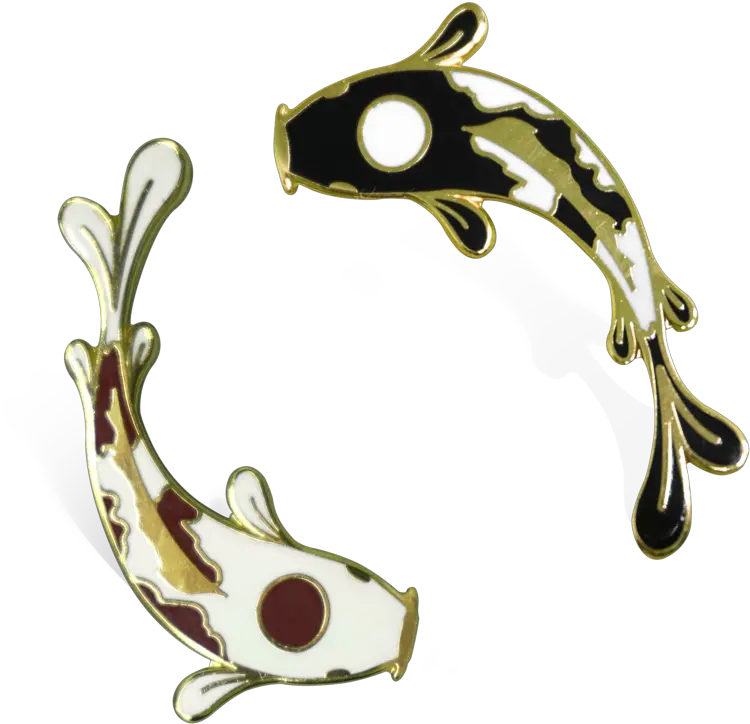  Koi Fish Pin Set Lapel Pin Png Koi Fish Png