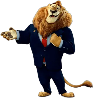  Mayor Leodore Lionheart Transparent Png Zootopia Mayor Lionheart Zootopia Png