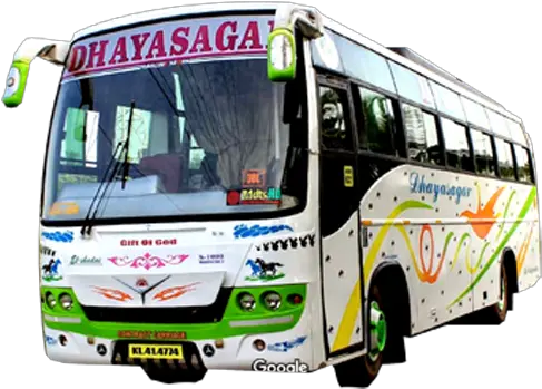  Download Dhayasagar Travels Tourist Bus In Kerala Png Tourist Bus Photo Download Bus Png